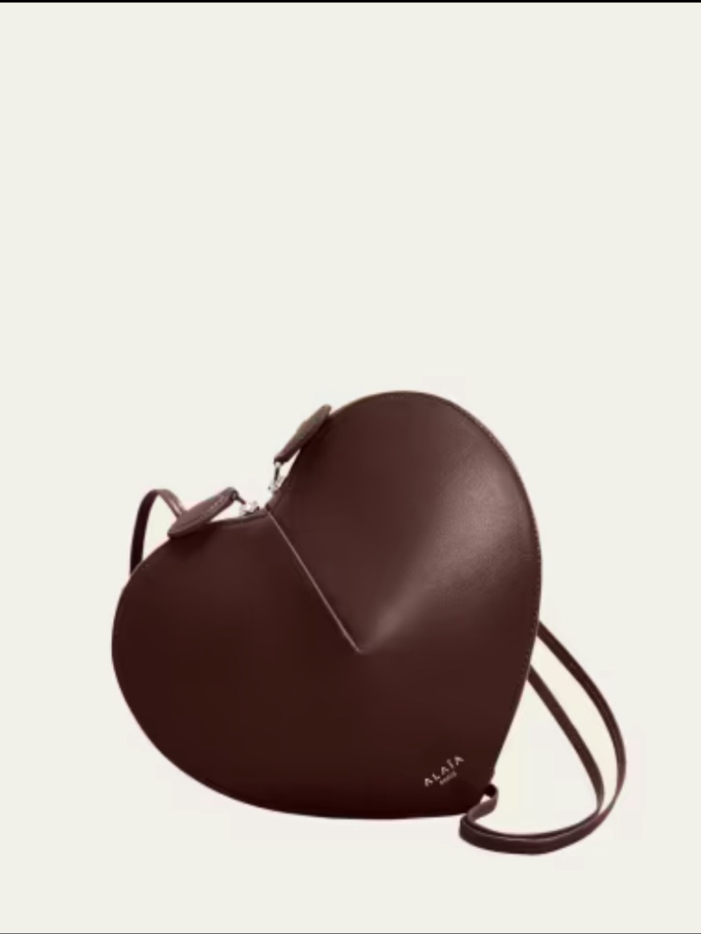 ALAIA | Handbag | Lux Calfskin Le Coeur Bag Rouge Grenat